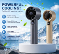 Portable Handheld Turbo Fan, 5 Gear Wind, Battery Operated, Up to 12 Working Hours, Hand Fan with Air Turbo Tech.