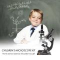 Microscope Kit Lab 100X 200X 450X Home School Science Educational Toy Gift Refined Biological Micros. 