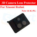 3D Back Camera Lens Glass Protector for Xiaomi Redmi Note 14/ 14 Pro / 14 Pro Plus 4G 5G | Full Camera Coverage I 3D Lens Shield I Oil Resistant. 
