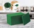 Scouring Pad - Premium Heavy Duty Scrub Pads with AntiGrease Technology, Reusable Household Green Dish Scrubber, Multipurpose Scour pad - for Kitchen Scrubber & Metal Grills- 10 PCS Bundle. 