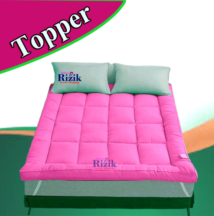 Premium Mattress Topper 6/7 Feet Baby Pink