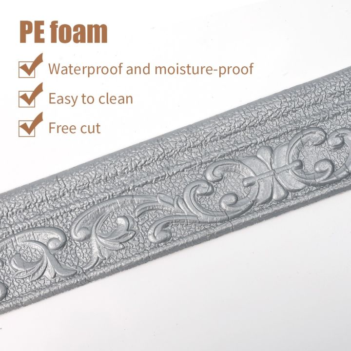 2.3M%203D%20Foam%20Wall%20Pasted%20Self-adhesive%20Waterproof%20Waist%20Line%20Skirting%20Wall%20Pasted%20Living%20Room%20Background%20Wall%20Decoration%20-%20Image%207