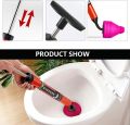 Professional Pipe Unblocker, 64 cm Pressure Pipe Plunger, PVC Toilet Plunger Can be Rotated 360 Degrees, for Sink and Toilet Plunger. 