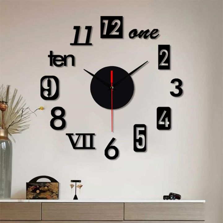 DIY%20Wall%20Clock%20-%20Modern%203D%20Mirror%20Wall%20Clock%20Decor,Roman%20Numerals%20Clock%20-%20Wall%20Sticker%20Clock%20Home%20Room%20Decor%20Black%20-%20Image%205