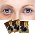 10pcs=5pair Black Collagen Eye Mask Crystal Eyelid Patch Anti Wrinkle Moisture Under Eye Dark Circle Remover Eye Pad Face Masks.