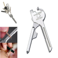 6 in 1 Multipurpose Keychains Pocket Tools Opener key ring chain kit tactical Screwdriver - Key Ring - Key Ring. 