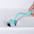 Portable Curved Toilet Cleaning Brush  Long Handle Bathroom Toilet Brush Bending Handle Scrubber Toilet Accessories. 