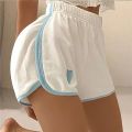Heart Printing Shorts Women Summer Sports Shorts Casual Elastic Waist Hot Pants For Fitness Running Solid Pajama Pants Homewear.
