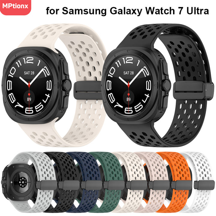 Silicone Strap for Samsung Galaxy Watch 7 Ultra 47mm Replacement Sport Bracelet For Galaxy Watch Ultra 47mm Band Accessorie