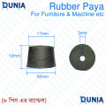 Rubber Feet for furniture and machines Black under equipment.