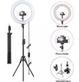 10 /12/14 Inch LED Ring Light with Adjustable Stand & Phone Holder for Live Streaming, Video Recording, Photography, and Makeup Tutorials. 