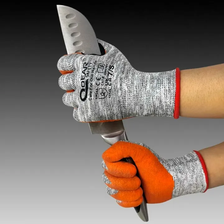 QearSafety%20Cut%20level%205%20Protection%20Work%20Gloves,%20HPPE%20fiber%20Knitted,%20Sandy%20Orange%20Color%20Nitrile%20Palm%20Coated,Anti-slip,%20Flexible%20-%20Image%204