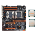 X99 Dual CPU Motherboard Support DDR4 ECC Memory Maximum Support 256G with 2XE5 2650 V3 CPU.