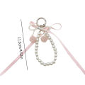 Cute Pearl Bow Beaded Phone Charms Lanyard Aesthetic Cell Phone Strap Pearl Wrist Beads Chain Charm Sweet Gifts Fayshow. 