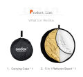 Godox 43" 110cm 5 in 1 Portable Photography Reflector Board Collapsible for Studio Photography Reflector.