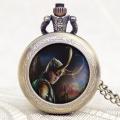 Classic Pocket Watch Loki Ragnarok Game Adventure Mythology Quartz Men Chain P1176. 