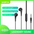 oraimo OEP-E21P Halo Half-in-Ear Wired Earphones with Remote Control & Mic. 