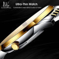 LouisWill Men's Fashion Watch Ultra-Thin Watch Earth Starry Sky Watch With Diamond Calendar Watch 50M Waterproof Luminous Watch Quartz Watch Steel Band Watch Men Wrist Watch With Luminous Pointers. 