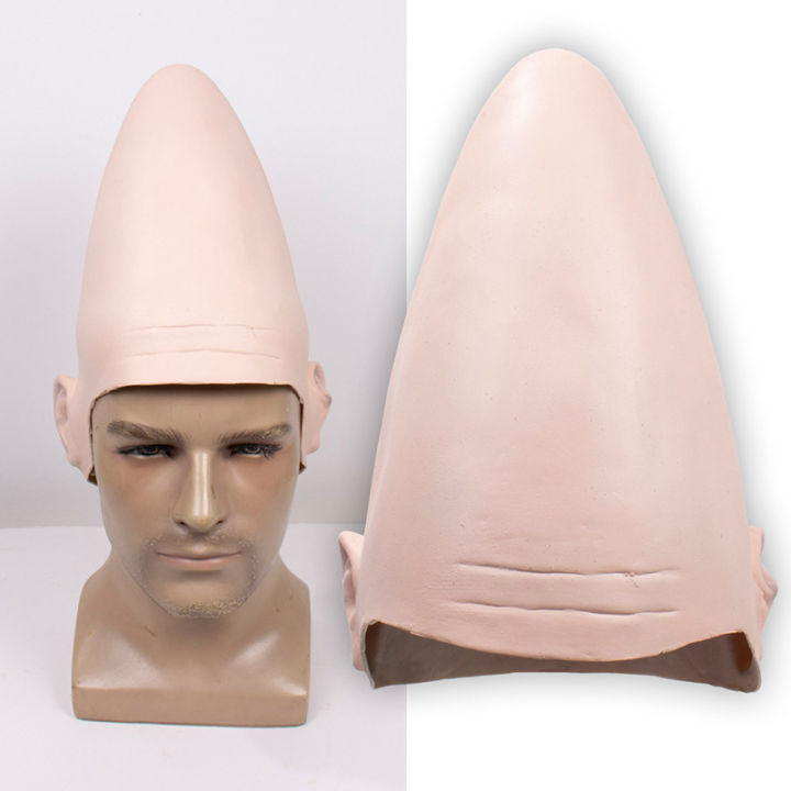 Cross-border exclusive for the pointed alien Coneheads mask hood Halloween new cosplay props