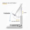 Mobile Stand Universal Tablet Desktop Folding Phone Stand Folding Desktop Mobile Phone Stand, Adjustable Stable, Portable, Compatible Mobile Phones & Tablets.