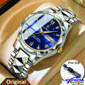 Poedagar 615 Fashionable Diamond Cut Quartz Stainless Steel Watch For Men.