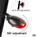 Beam Bike Logo Waterproof Rear Bicycle Tail Light 2 Laser+5 LED Red Lamp 4 Flashing Model Night Safety Warning Accessories. 