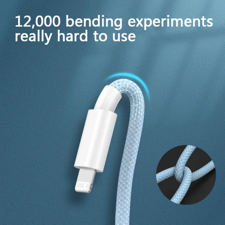 CASIFY%20PDC02%2020W%20USB%20C%20To%20Lightning%20Fast%20Charging%20Cable%2020W%20Braided%20Cable%20iPhone%20Cable%20iPad/Mac%20Cable%20PD%20Cable%20Type%20C%20to%20Lightning%20Cable%2020Watt%201M%20White%20-%20Image%204