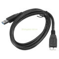3FT USB 3.0 Cable/Cord for Seagate Goflex, Expansion Desktop External Hard Drive Super Speed 5Gbps A/Micro B Device,Black.
