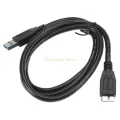 3FT USB 3.0 Cable/Cord for Seagate Goflex, Expansion Desktop External Hard Drive Super Speed 5Gbps A/Micro B Device,Black. 