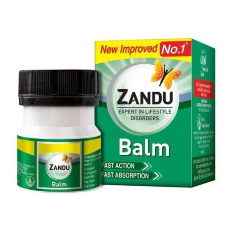 Fast Action Balm 8 ml -3 Pcs For Strong Headache, Body ache and Cold-India