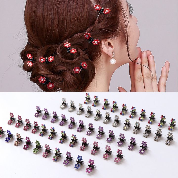 6/12pcs%20Crystal%20Rhinestone%20Flower%20Hair%20Claws%20Clamps%20Hairgrip%20Accessories%20Hairpins%20Hair%20Clips%20Jewelry%20for%20Women%20Bridal%20Kids%20Girl%20-%20Image%203