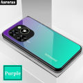 For Tecno Spark Go 2024 Phone Case Gradient 9H Tempered Glass Protector Colorful Soft Edge for Tecno Spark Go 2024 Cover Casing HP. 