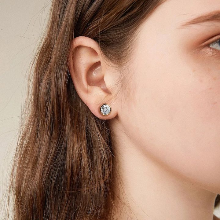 Simple%20Green%20Crystal%20OL%20Style%20Rose%20Gold%20Color%20Stud%20Earrings%20Colorful%20Gift%20For%20Women%20and%20Men%20Top%20Quality%20ZYE633%20-%20Image%205