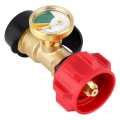 Propane Gauge Gas Pressure Meter Level Indicator Leak Detector Gas Pressure Meter Universal for Gas Grill, Lantern, Heater. 