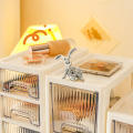 Transparent Acrylic Organizer Easy-to-clean Plastic Multi-tier Storage Rack Acrylic Cosmetic Storage for Bedroom Organization Tabletop Display Beauty Enthusiasts Jewelry Collection Office Storage. 