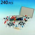 Chemical Set Model Molecular Structure Model kit and Organic Chemistry Atom Bonds Medical Laboratory Chemicals Classroom 240 Pcs.