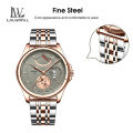 LouisWill Men's Watch True Leather Strap Watch Fashion Waterproof Watch Wrist Watch Luminous Pointer Function Watches Calendar Window Design 5 AMT Waterproof Watch For Men. 