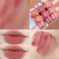 Kobeleen Keychain Design Cute Matte Lip Mud Lipstick Velvet Lip Glaze Red Lip Gloss Women Long Lasting Lip Tint Mud Cosmetics. 