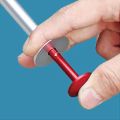 NAMUNY Brake Disc Measuring Tool 0-45mm Thickness Measuring Ruler Calipers for Motorcycles Cars Brake Disc Wear Test Detection.