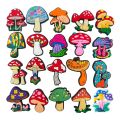 20PCS Mushroom Food Plant Shoe Croc Charms for Clogs Sandals Decoration Shoe Accessories Charms for Friends Gifts.