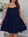 Women’s Cotton Silk Sleeveless Flared Dress | Lightweight Summer Wear. 