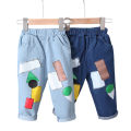 GC Boys Cotton Jeans Children Middle Waist Fashion Casual Cartoon Anime Trousers For 1-6 Years Old Kids. 