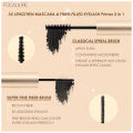 FOCALLURE Waterproof 2 In 1 Black Mascara Eyeliner 3D Fiber Natural Eyelash Growth Enhancer Lengthening Thicker Eye Lash Primer.