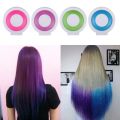 4 Colors Bright Temporary Hair Dye Powder Cake Washable DIY Coloring Cream Chalk. 