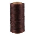 2 Pcs 260M 150D 1MM Leather Sewing Waxed Wax Thread Hand Needle Cord Craft DIY Color:Light Brown & Gray. 