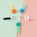 Multifunction Silica Gel Cartoon Animal Modeling Cable Strap Ties / Universal Wire Winder Clip / Reusable Fastening Cable Cords Organizer / Cable Line Management Tools. 