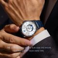 Man Watches Men Quartz Wristwatch Fashion Waterproof Date Clock Male Leather Wrist Watches For Men.