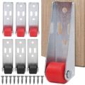 Durable Silent Furniture Caster Mobile Household Moving Tool Door Support Moving Wheel Side Mounted Gate Casters for 1/2Pcs. 