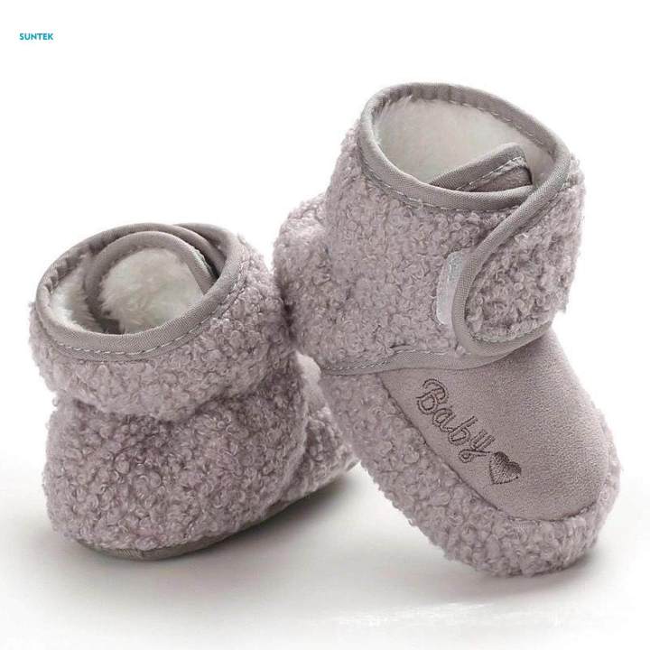 Newborn%20Baby%20Boys%20Girls%20Booties%20Winter%20House%20Slipper%20Crib%20Shoes%20for%20Baby%20Boys%20Girls%20Gray%2013cm%20-%20Image%205