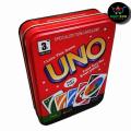 Uno card game metal box high quality cards. 